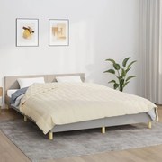 vidaXL Manta pesada 11 kg 220x230 cm tecido creme-claro