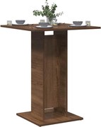 vidaXL Mesa de bistrô 60x60x75cm derivados madeira carvalho castanho