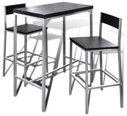 Conjunto de  Mesa e 2 Bancos de Bar - Design Moderno