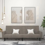 vidaXL Sofá-cama de 2 lugares veludo cinzento-claro