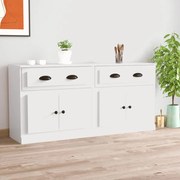 vidaXL Aparadores 2 pcs derivados de madeira branco
