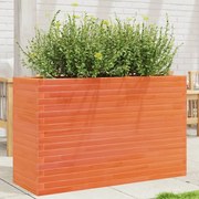 vidaXL Vaso/floreira de jardim 110x40x68,5 pinho maciço castanho mel
