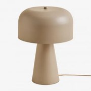 Candeeiro De Mesa De Metal Gyula Nude Beige - Sklum