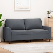 vidaXL Sofá de 2 lugares 140 cm veludo cinza-escuro