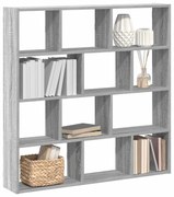 vidaXL Estante parede cúbica 12 compartimentos derivados madeira