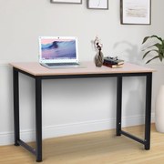 Mesa de computador para casa oficina Com pés ajustáveis Mobiliário de Escritório Simples 120x60x76cm 100 kg de carga Armação de metal