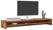 vidaXL Suporte para monitor 100x24x13 cm deriv. madeira madeira velha