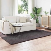 vidaXL Tapetes de área HUARTE Antracite 170 x 120 cm Poliéster