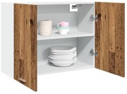 vidaXL Armário de parede “Lyon” 80x31x60 cm madeira velha