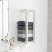 vidaXL Toalheiro 23x18x60 cm pinho maciço branco