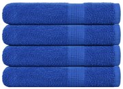 vidaXL Toalhas FROGN 4 pcs 100x200 cm 360 g/m² azul