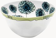 Taças pequenas em porcelana Fine Bone China Midnight Flowers, conjunto de 2
