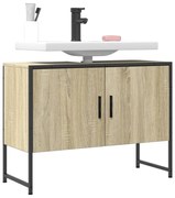 vidaXL Armário lavatório WC 80x33x60 cm deriv. madeira carvalho sonoma