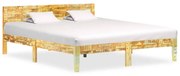 vidaXL Estrutura de cama madeira recuperada maciça 180x200 cm