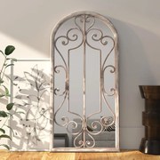 vidaXL Espelho em ferro p/ uso no interior 100x45 cm cor areia