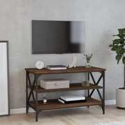 Móvel de TV 80x40x50 cm derivados de madeira carvalho castanho