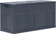 vidaXL Caixa de arrumação para jardim 320 L preto