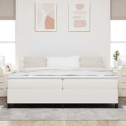 Cama vidaXL Creme 200x200 cm Tecido de cordão