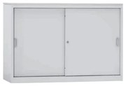 Armário de Escritório com Portas de Correr 800x1200x420mm – Cinza