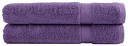 vidaXL Toalhas de sauna premium SOLUND 2 pcs 80x200 cm 600 gsm roxo