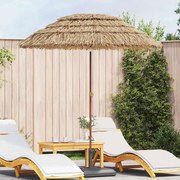 vidaXL Parasol de Praia Castanho Ø 160 x 196 cm Aço