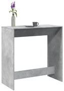 Mesa de bar 102x50x103,5 cm derivados madeira cinzento cimento