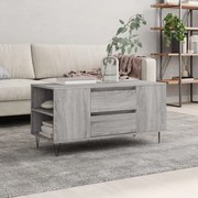 vidaXL Mesa de centro derivados de madeira sonoma cinza