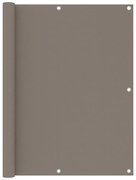 vidaXL Tela de varanda 120x600 cm tecido Oxford cinzento-acastanho