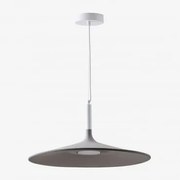 Candeeiro De Teto Led Kaula Ø50 Cm Branco - Cinza Claro - Sklum