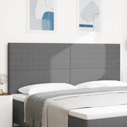 Cabeceira vidaXL Design Simples Cinza Claro 200 cm Tecido Corduroy