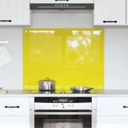 Placa de Recuo de Cozinha vidaXL Amarelo 80x60x0,6 cm em Vidro Temperado