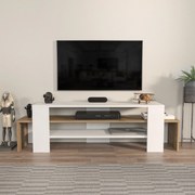 Móvel TV Lenora – Branco Nogal – 150 x 45 x 35 cm