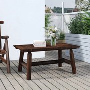 vidaXL Mesa de centro 90x50x41 cm madeira de abeto maciça