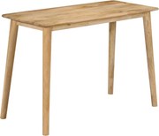 vidaXL Mesa de jantar 112x52x76 cm madeira de mangueira maciça