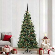 vidaXL Árvore de Natal Articulada Artificial Verde 210 cm PE e PVC