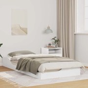 vidaXL Estrutura de cama de chão Branco 100 x 200 cm