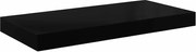 vidaXL Prateleira de parede suspensa 50x23x3,8 cm MDF preto