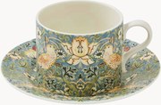 Chávena de chá e pires em porcelana S'berry Thief