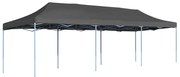 vidaXL Tenda para festas pop-up dobrável 3x9 m antracite