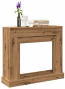 vidaXL Cornija lareira 100x30x87,5cm deriv. madeira carvalho artisiano