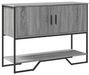 vidaXL Mesa consola 100x35x74,5 cm derivados madeira cinzento sonoma