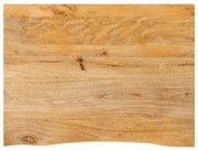 vidaXL Tampo de mesa c/ borda viva 90x60x2,5 cm mangueira maciça