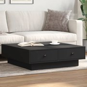 vidaXL Mesa de centro 90x90x28 cm contraplacado preto