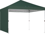 Outsunny Tenda Dobrável 3x3 m Pop-up com Parede Lateral Proteção UPF50+ Empurre Central Altura Ajustável Verde | Aosom Portugal