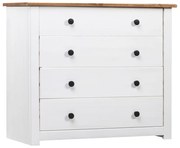 vidaXL Móvel lateral 80x40x73 cm pinho Panama branco