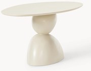 Mesa de jantar oval com design orgânico Sahra, 180 x 90 cm