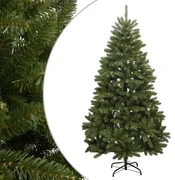 Árvore de Natal branca, árvore completa de abeto articulada sem
