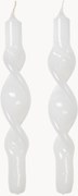 Velas artesanais Twist, conjunto de 2