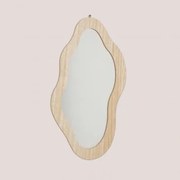 Espelho De Parede Em Mdf Fido Natural ↑51 Cm - Sklum