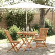 vidaXL Conjunto Bistro de Jardim em 3 Peças Madeira Sólida de Acácia